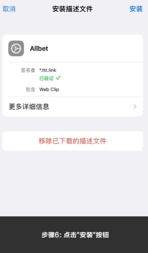 欧博iOS应用安装流程示意图6